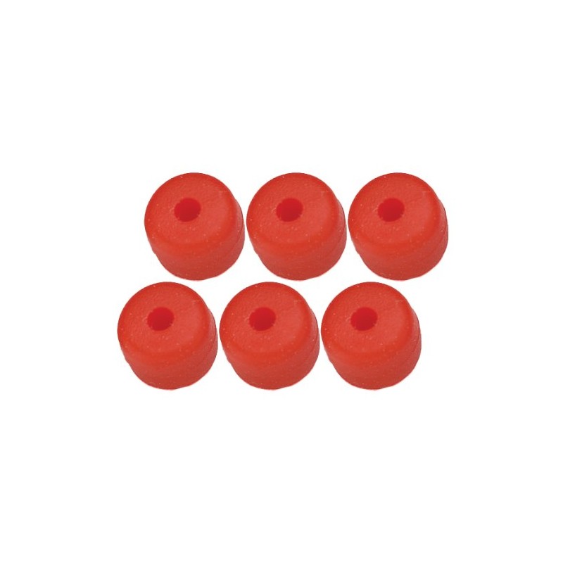 Pine Ridge Archery Nitro Button (Pack of 6), Red