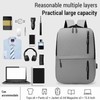 Men's Business Bag Set USB High Capacity Laptop Backpack Double