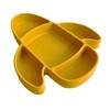 Little Sadi Airplane-Shaped Silicone Plate (Yellow)