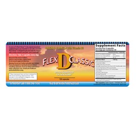 Flex D Classic Flex D Classic 1 Joint Supplement w/Vitamin D3, Stabilized Rice Bran Whole Food Nutrition 120 Capsules, The Real One