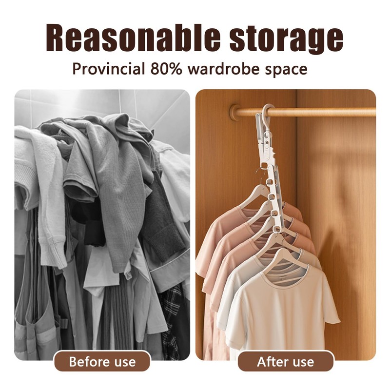 Door Coat Hook Foldable Wall Clothes Rack - 1 Piece