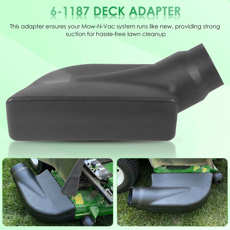 Yoursme 6-1187 Adapter for Mow-N-Vac 69861, 43830, 45-0577, 45-0578, 45-0567