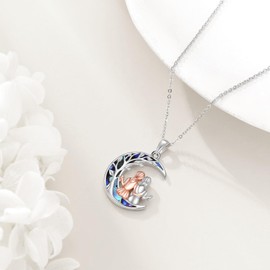 VONALA Sister Tree of Life Necklace Sterling Silver Abalone Shell Unbiological Sister Pendant Necklace for 2 Birthday Gifts for Women Girls