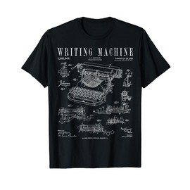 Typewriter Writing Machine Vintage Writer Patent T-Shirt