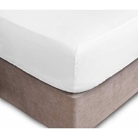 GoldStar 400 Thread Count Super Deep White Fitted Bed Sheets Egyptian Cotton, Single