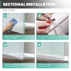 Shower Door Bottom Seal PVC Strip, Fits for 1/2"(12mm) Thick