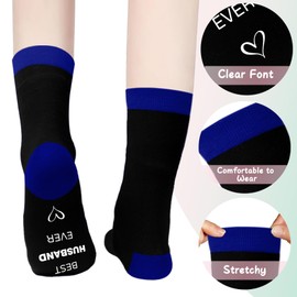 Husband Gifts,Fathers Day Father's Day Christmas Valentines Valentine's Wedding Anniversary Funny Gifts for Best Husband Fathers Day Christmas Presents from Wife,Mens Novelty Socks,Mens Funny Socks