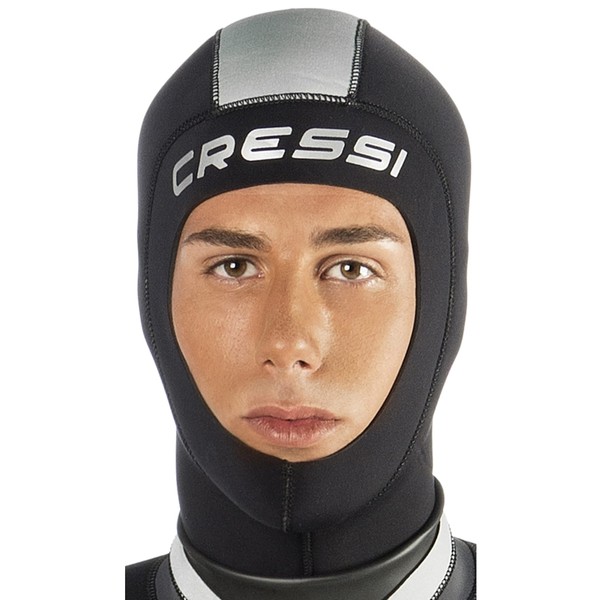 Cressi Hood Unisex Adult 3 mm Neoprene Diving Mask, Black, S/2