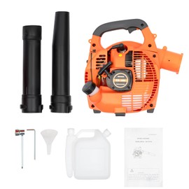 ZBXGJKSY Handheld Gas Blower, 2-Stroke Gas Powered Leaf Blower Hand Pull Gasoline Grass Sweeper Electronic Ignition for Urban Snow Removal, Road Crushed Stones Removal 9.8 x 8.7 x 12.2 Inch