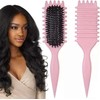 Cepillo Para Cabello Rizado, Definidor De Rizos Con Jabalí Y