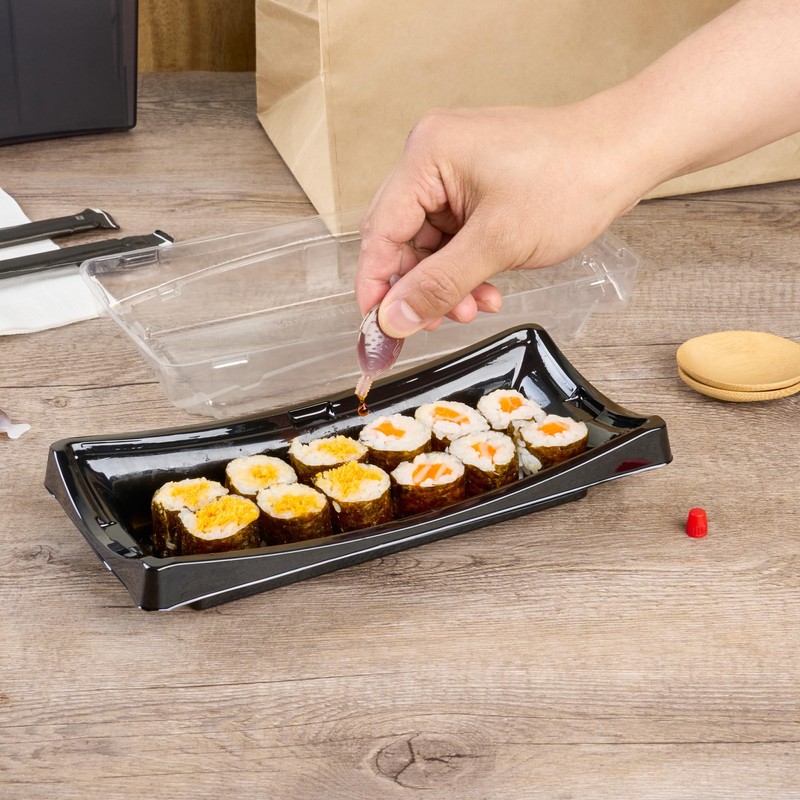 Restaurantware-Bento Tek 3 Milliliter Fish-Shaped Bottles, 100 Disposable Mini Condiment
