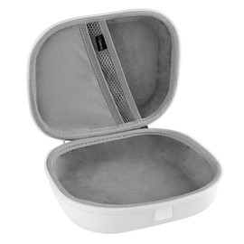 Geekria Shield Headphones Case Compatible with JBL TUNE 770NC, Tour ONE, TUNE 750, Live 650 BTNC, Live 500BT, E65BTNC Case, Replacement Hard Shell Travel Carrying Bag with Cable Storage (White)