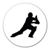 Huuraa Sticker Cricket Silhouette Gift 10 cm Sticker Cricket Gift