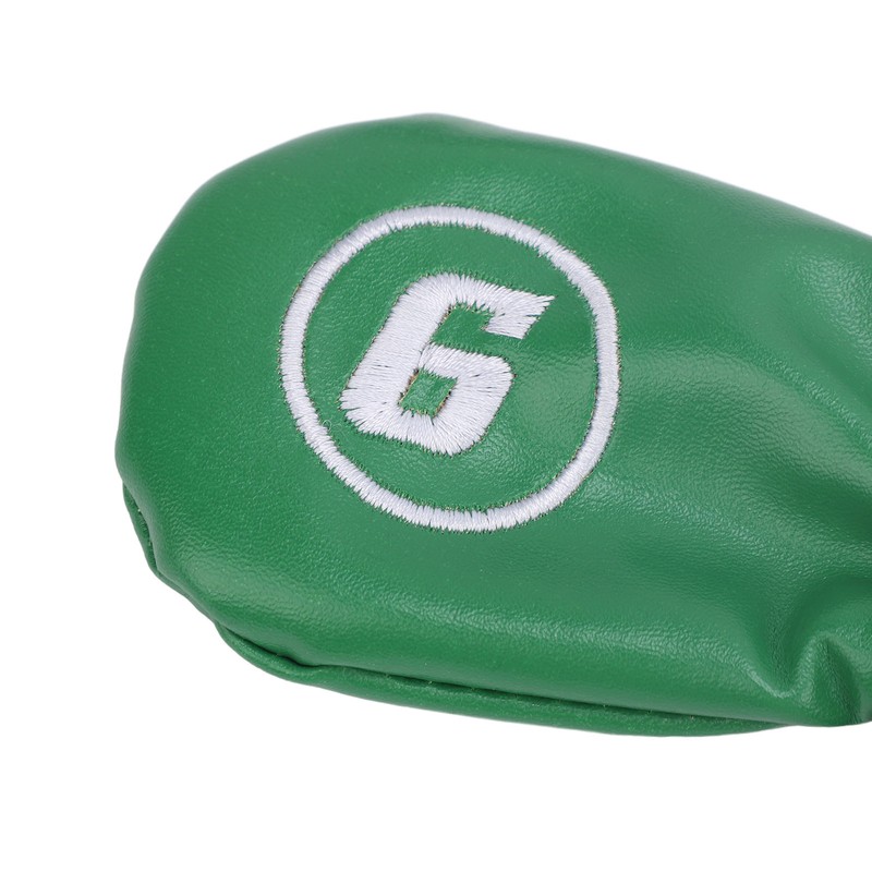 9pcs Golf Club Cover PU Leather Stylish Portable Golf Head