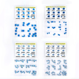 Trim Trimmer Potentiometer Assortment RM065, 3296W, 3362P, RM063 all 100Ω 1K 10K 100K 1M 200Ω 2K 20K 200K 500Ω 5K 50K