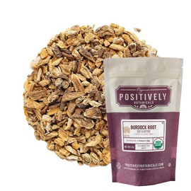 Organic Positively Botanicals Company, Burdock Root, Loose Leaf Botanical, 4 Ounce