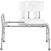 Medical King Sliding Shower Transfer Bench, Adjustable Height, Holds Up