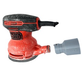 Vacuum Hose Adapter compatible with BLACK+DECKER Random Orbit Sander BDERO100 BDERO600 BDERO200AEV BDEQS300 | Reducer Fitting Connects Sander to Shop Vac Hose for Dust Collection (Fits 1-7/8” Hose)