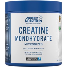 Applied Nutrition Creatine + 700ml Shaker | Creatine Monohydrate Micronized Powder, Increases High-Intensity Physical Performance (250g - 50 Servings) (Unflavoured)