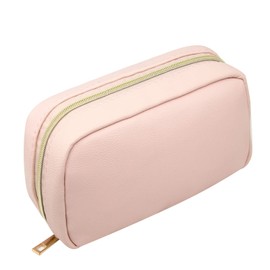 Long Keeper Bolsas de cosméticos para mujer, bolsa de maquillaje resistente al agua, bolsa de viaje con cierre, organizador de maquillaje, Rosado