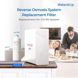 Waterdrop WD-X12-F3 Filter, Replacement for X12-Basic Reverse Osmosis System