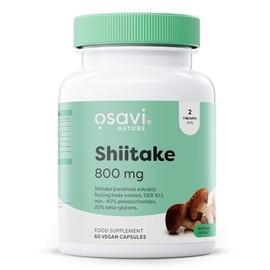 OSAVI Shiitake Mushroom Extract, 800mg, Vegan Capsules, Immune Support, 60 Count, with Beta-Glucans & Polysaccharides, by Olivit