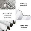Riloer Aluminum Foil Windshield Sunshade with 2 Suction Cups, Windshield