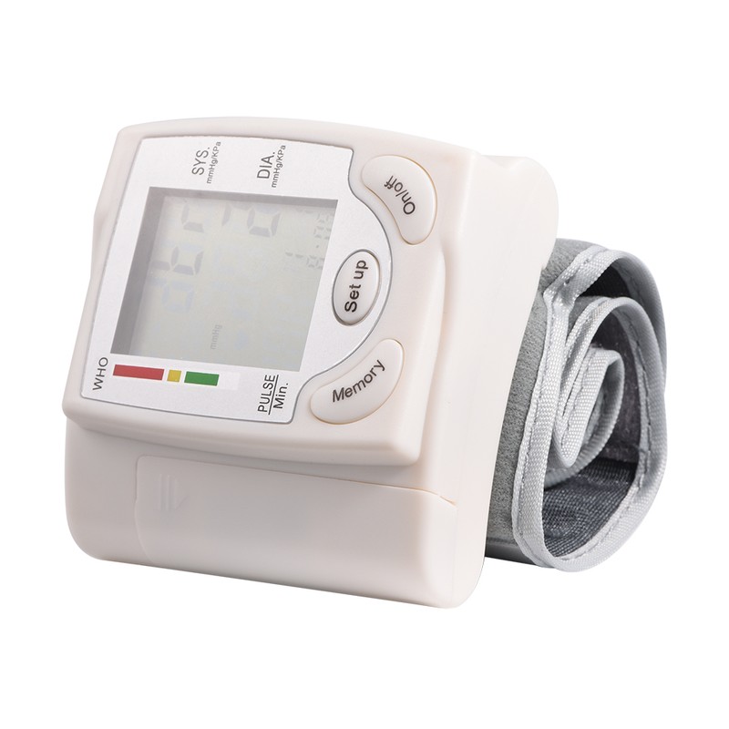 Automatic Digital LCD Wrist Cuff Blood Pressure Monitor Machine Measurement