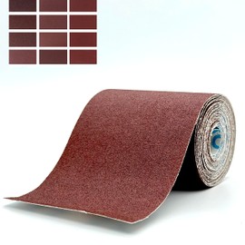 100 Grit Sandpaper Roll 4" Wide 10 Yard Long Abrasive Emery Cloth Roll Continuous Sandpaper for Metalworking, Woodworker, Furniture Repair, Sanding Automotive Plumbing