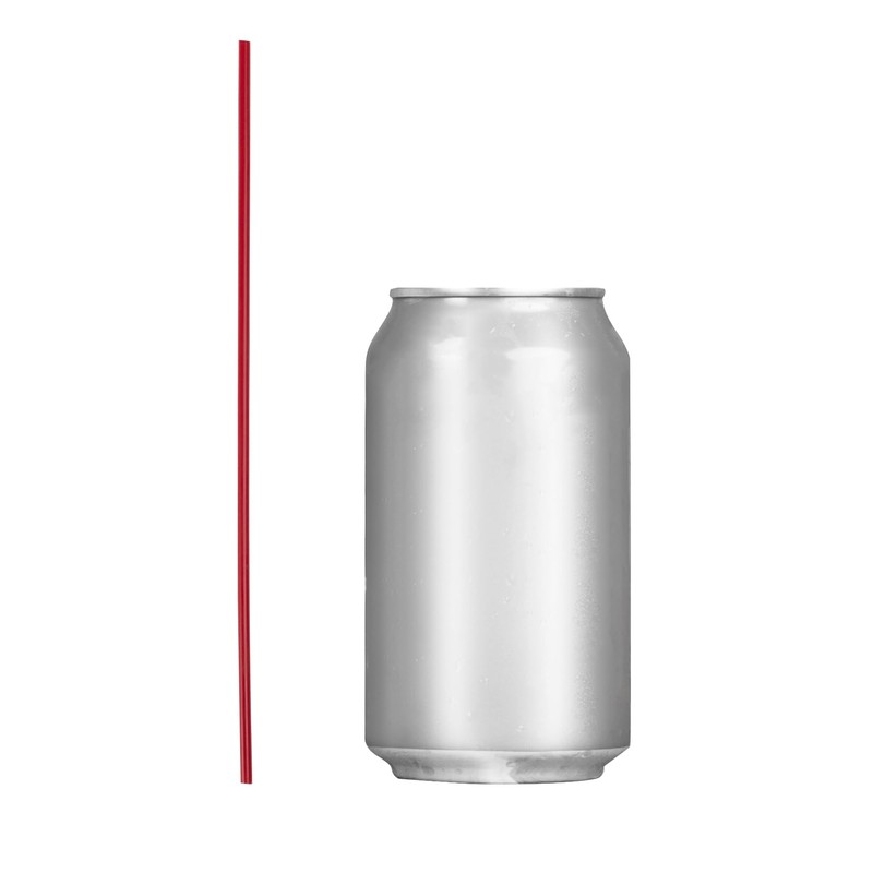 Disposable Collins Straws - Cocktail Straws (Red, 500)
