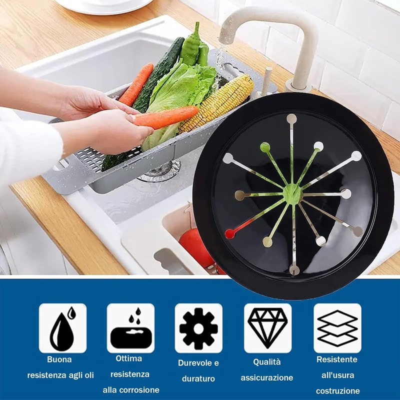 3.5" Kitchen Sink Splash Guard Drain Collar Shock Protection Multifunctional