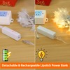 Rechargeable Star String Lights Battery Operated with 8 Modes, 17FT