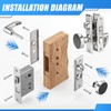316 Stainless Steel Mortise Lock Set with Bolt, Heavy-Duty Marine