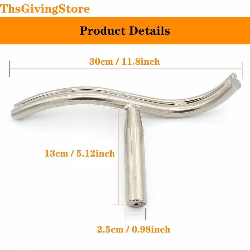 Wood Lathe Tool Rest, 1 Inch Post S-Shaped Lathe Steady