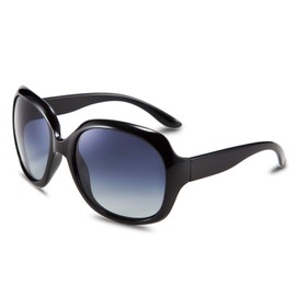 FEISEDY B2434 Women's Sunglasses, Polarized UV Protection, Fashion, UV Protection, Sports, Lightweight, black (black 19-3911tcx)