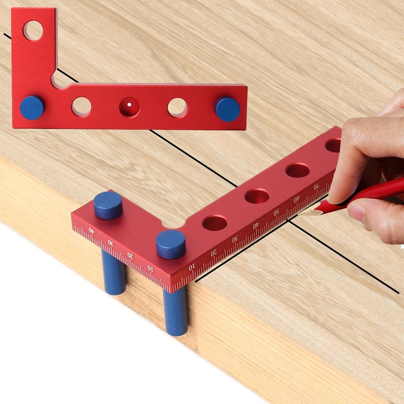 Machinist Square Edge Marking Center Finder | Aluminum Alloy Wood