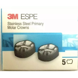 3M ESPE EUL3 Upper Left 2nd Primary Molar Stainless Steel Crown Form 5/box