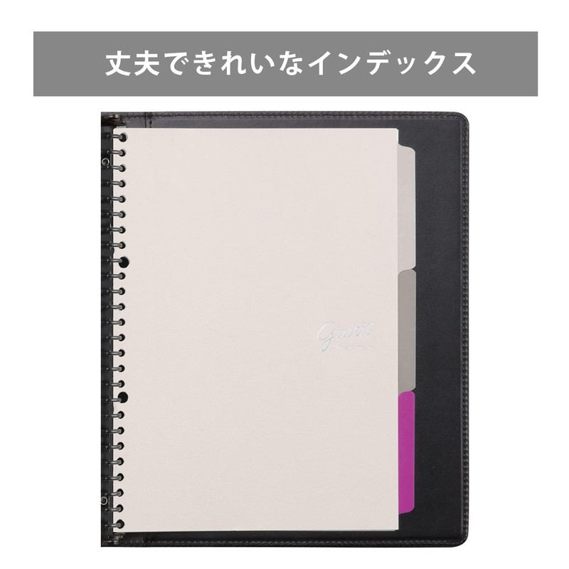 Maruman F511-27 Loose-Leaf Binder, Giuri’s, B5, 26 Holes, Deep Brown