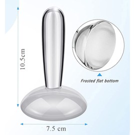 Glass Muller for Paint Making, 7.5cm Flat Bottom, Mineral Pigment Grinding Pestle, Glass Grinder for Watercolor, Oil Painting, Thangka, Tempera, Paint, Homemade