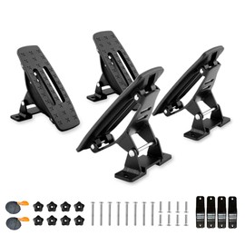 Onefeng Sports 135LB Kayak Saddle, Aluminum Rustless Kayak Roof Rack with 1.5" Width Tie Down Straps for Carrier Canoe Boat Paddle Board Surfboard, to Mount on Car SUV Truck Crossbar