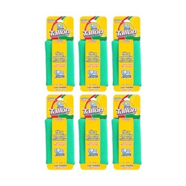 Esponja Suave para Cocina y Cristalería, Fibra Blanca No Rayante, Antiadherente, Pack 6 Piezas Color Azul