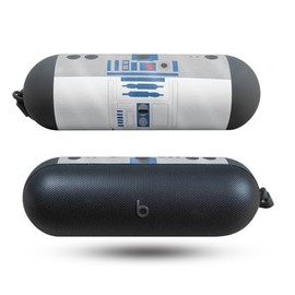 Glossy Glitter Speaker Skin Compatible with Beats Pill (2024) - Cyber Bot - Premium 3M Vinyl Protective Wrap Decal Cover - Easy to Apply | Crafted in The USA by MightySkins