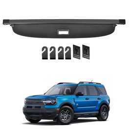 Vesul Compatible with Ford Bronco Sport 2021-2025 Retractable Cargo Cover Security Shade Shield Tonneau Cover Rear Trunk Protector Anti-Peeping Luggage Privacy Screen