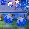Lighted Christmas Balls Outdoor Decorations, 2pcs Pop-Up Blue Christmas Décor