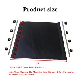 Migeek Wheelchair 16 inch Seat, Wheelchair Replacement Seat, Nylon Seat Upholstery, Wheelchair Replacement Part (16x16), Universal