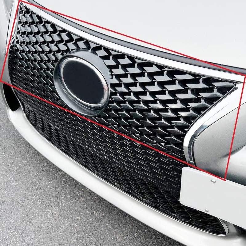 ECOTRIC Front Upper Bumper Grille Grill Compatible with 2014-2016 Lexus