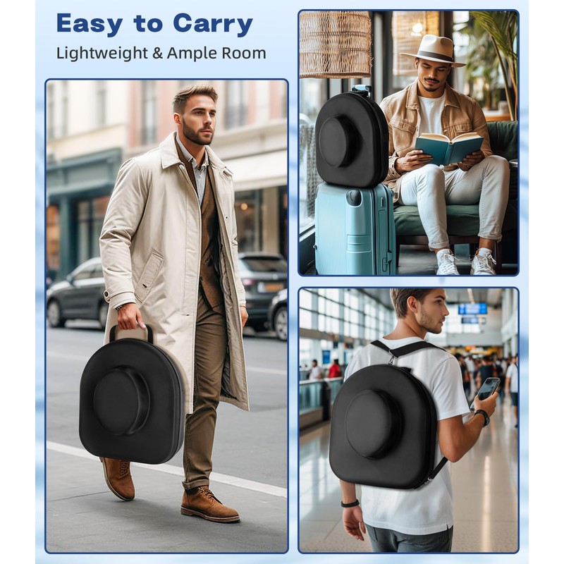 Hat Case for Cowboy Travel Extra Large, Waterproof Hard Box
