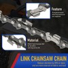 Anxingo 3 Pack 18 Inch Chainsaw Chain, 3/8" LP Pitch