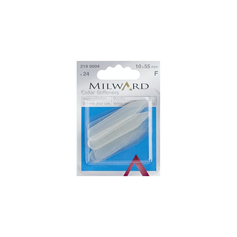 Transparent Collar Stiffeners, 24 Pieces