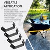 4 Pcs Black Steel Wheelbarrow Heavy Duty Axle Bracket, Wheelbarrow